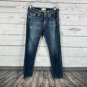 Big Star Jeans‎ Womens 28 Blue Western Sydney Boyfriend Midrise Rodeo Relaxed